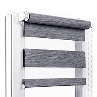 Роллеты День Ночь Жалюзи Рулонная штора День-Ночь Серо-синяя