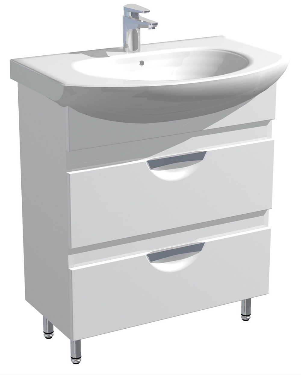 Тумба 70см на ніжках з умивальником Руна