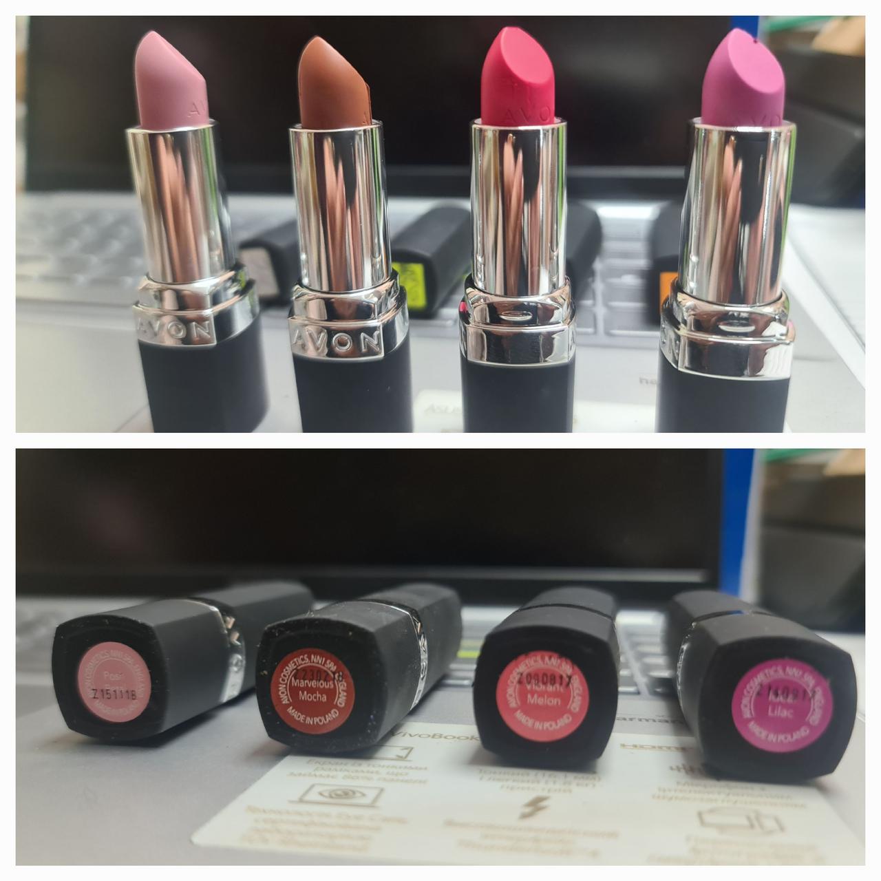 Зволожувальна Матова губна помада Ультра AVON -Ultra Color Lipstick Matte Розпродаж