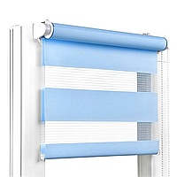 Роллеты День Ночь Жалюзи Рулонная штора День-Ночь Голубая