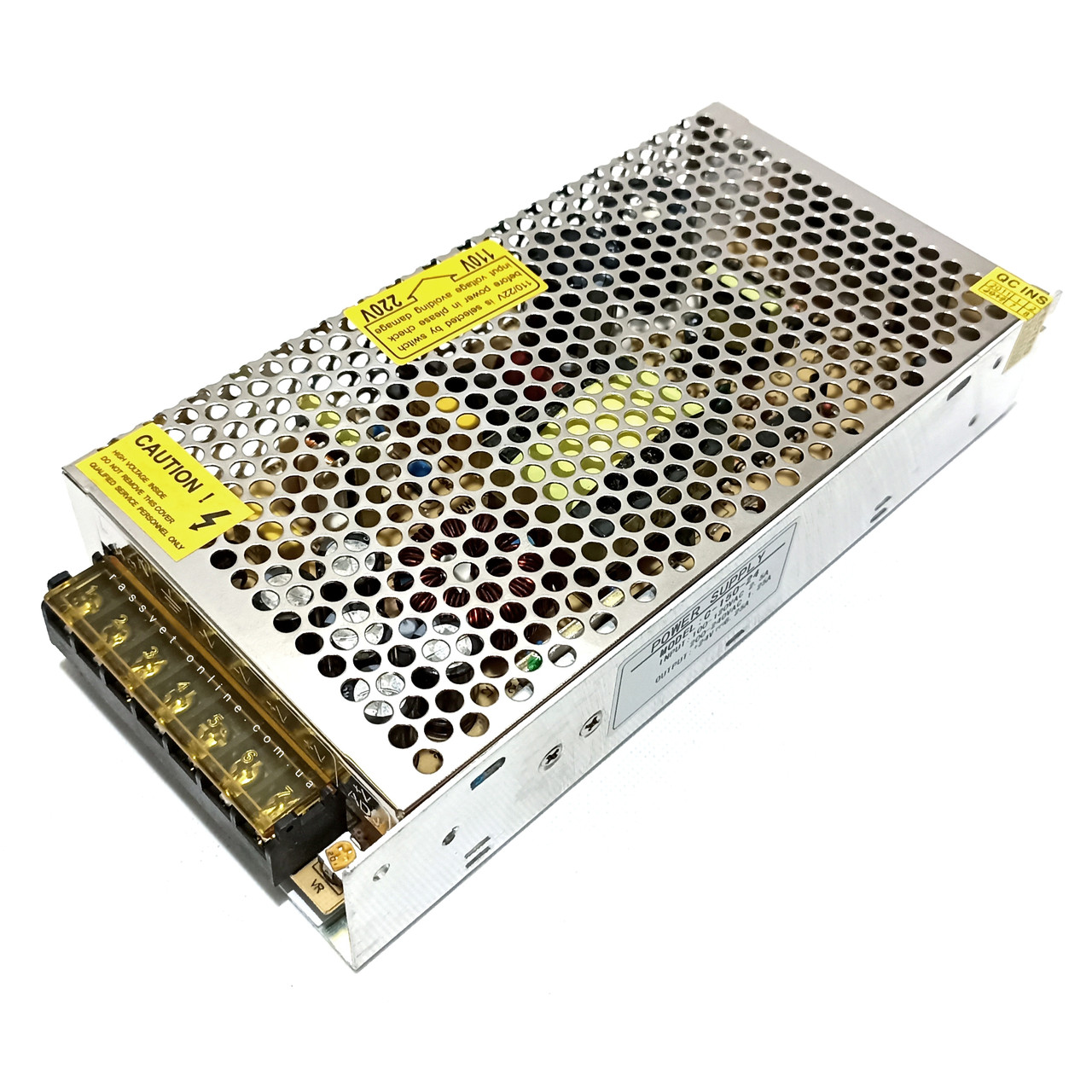 Блок живлення "Спеціаліст" 24V 150W 6.25А металевий 200х97х43мм (150Вт 24В 6.25А) для світлодіодної стрічки, модулів, лінійок