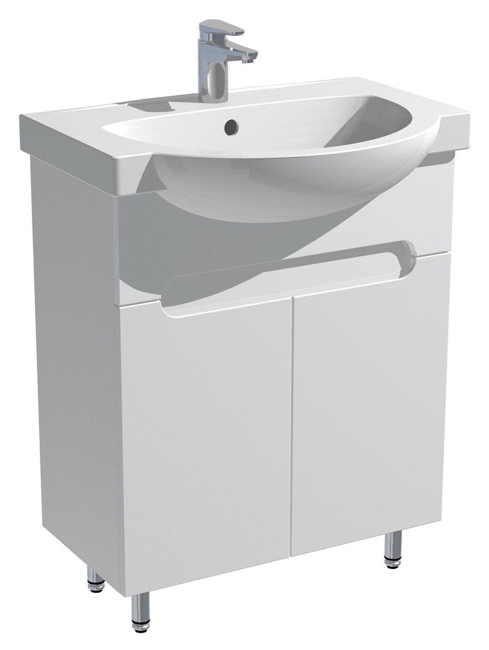 Тумба 65см на ніжках з умивальником Фрея