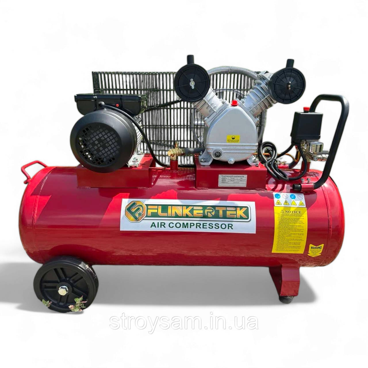 Компресор повітряний ремінний 100 л 500 л/хв Flinke FL-100/500