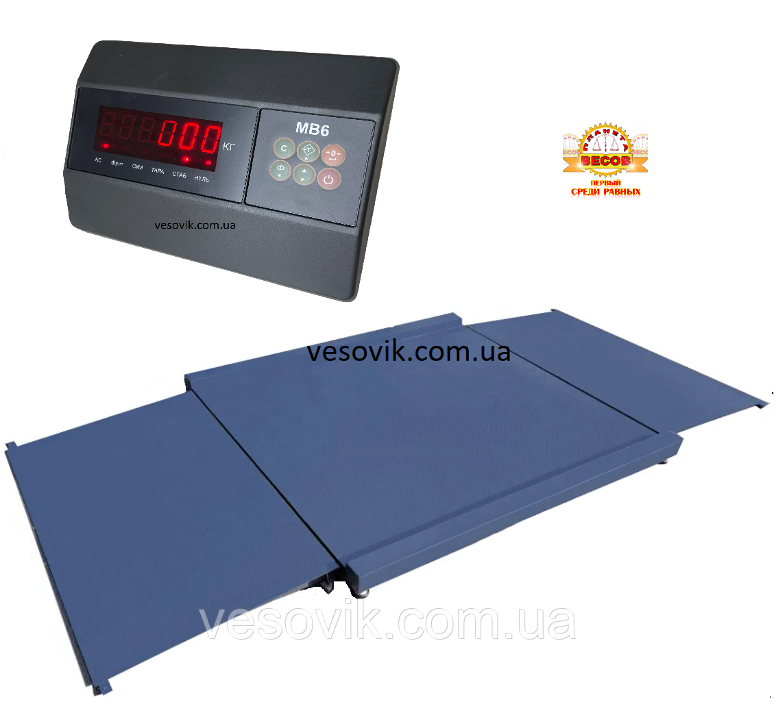 Ваги наїзні 300кг VTP-СN 1215-МВ6 з наїзними пандусами Zemic МВ6