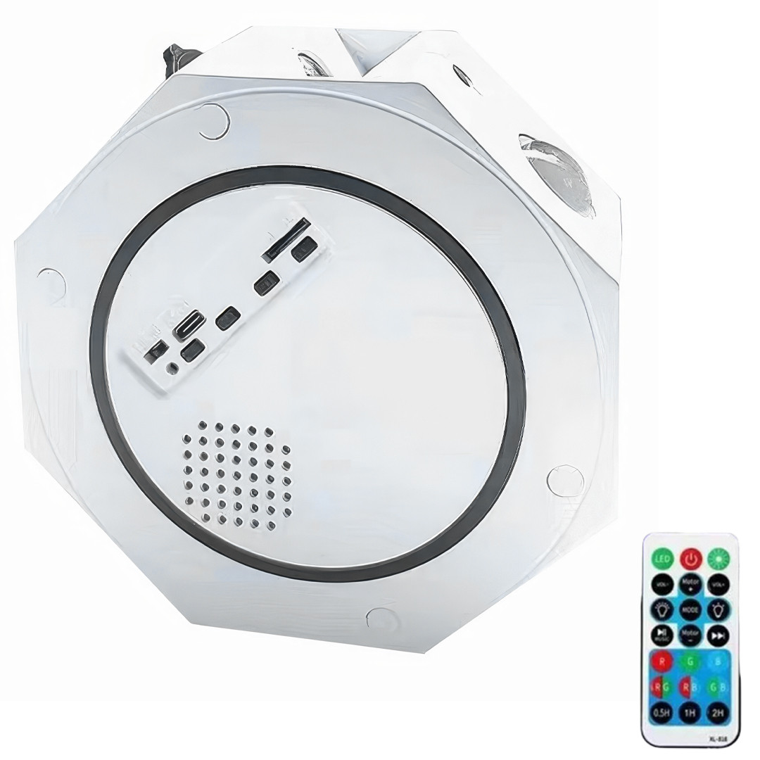 Музичний нічник-проектор зоряного неба з пультом керування Octagon Projector Light XL-818, фото 1