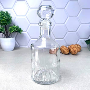 Графин для горілки 0,5 л Кристал Круглий, фото 1