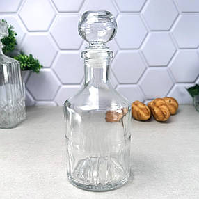 Графин для горілки 0,5 л Кристал Круглий, фото 2