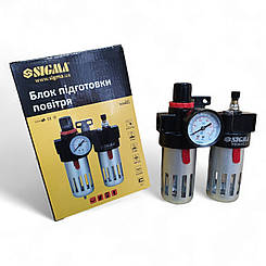 Фільтр та блок підготовки повітря 1200л/хв sigma 7034431
