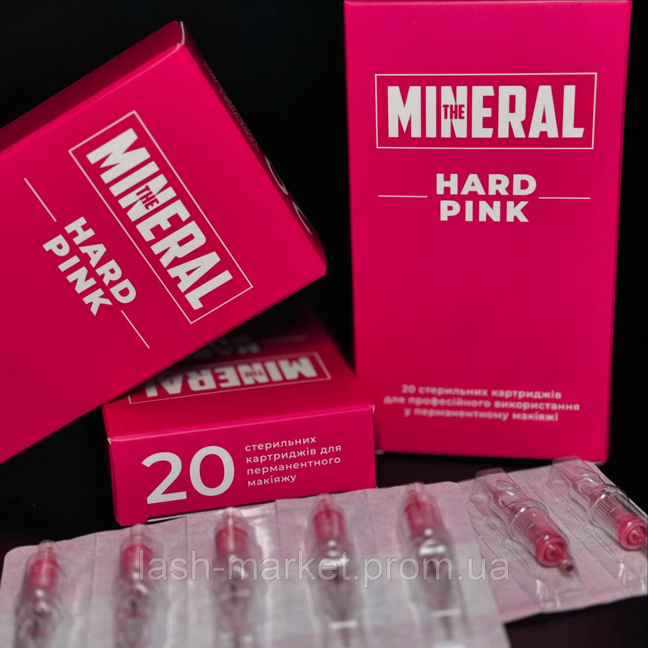Набір картриджів The Mineral HARD PINK 0.35мм 35/1 RLLT, 20шт