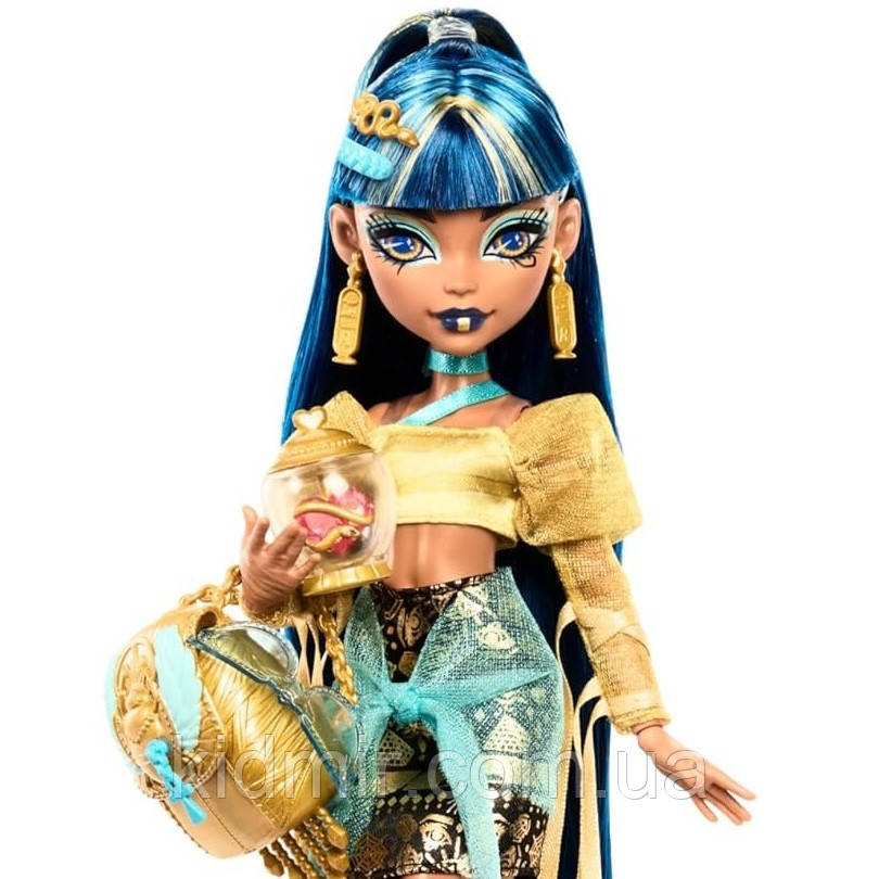Монстр Хай Клео де Ніл Лялька Monster High Cleo De Nile with Accessories and Pet HXH74