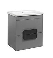 Тумба 65 см підвісна з умивальником для ванної кімнати.