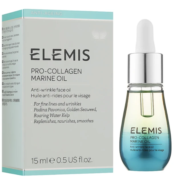 Масло для обличчя проти зморшок з морським колагеном Elemis Pro-Collagen Marine Oil 15 мл