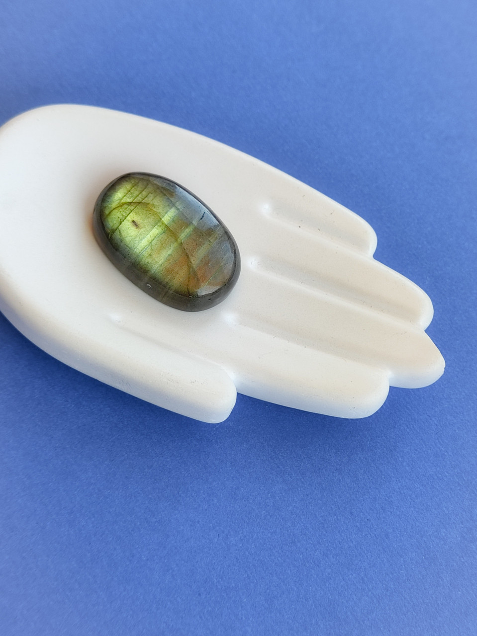 Лабрадор овал камінь без оправи. Кабошон натуральний лабрадор 30*20*8 мм. Індія., фото 1