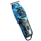 Професійний акумуляторний триммер зі світлодіодним індикатором, акумуляторна машинка для стрижки волосся VGR, фото 2