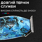 Професійний акумуляторний триммер зі світлодіодним індикатором, акумуляторна машинка для стрижки волосся VGR, фото 6