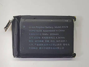 Акумуляторна батарея Apple Watch 38mm для розумних годинників A1578, Li-Polymer, 3,8 В, 205 мАг