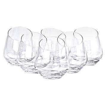 Набір із 6 склянок для віскі, 450 мл, товсте дно HP-16-21