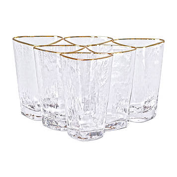 Набір з 6 склянок, 450 мл, для лимонаду, води, соку та коктейлів HP-16-25