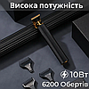 Тример для стрижки VGR V-179 акумуляторний з насадками чорний, фото 5