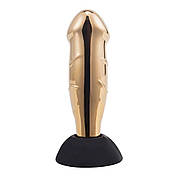 Вібромасажер простати LOCKINK SEVANDA Hercules, золотистий, 10 режимів, пульт ДУ, знімна присоска, фото 4