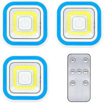 Набір із 3 світлодіодних настінних світильників з пультом Light Remote Control Настінні світильники для дому