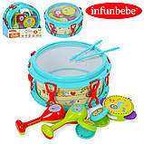 Дитяча музична іграшка ML6601 барабан бубон маракаси, фото 3