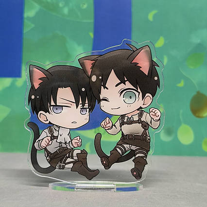 Акрилова статуетка Атака титанів Лєви та Ерен (10 см) / Attack On Titan