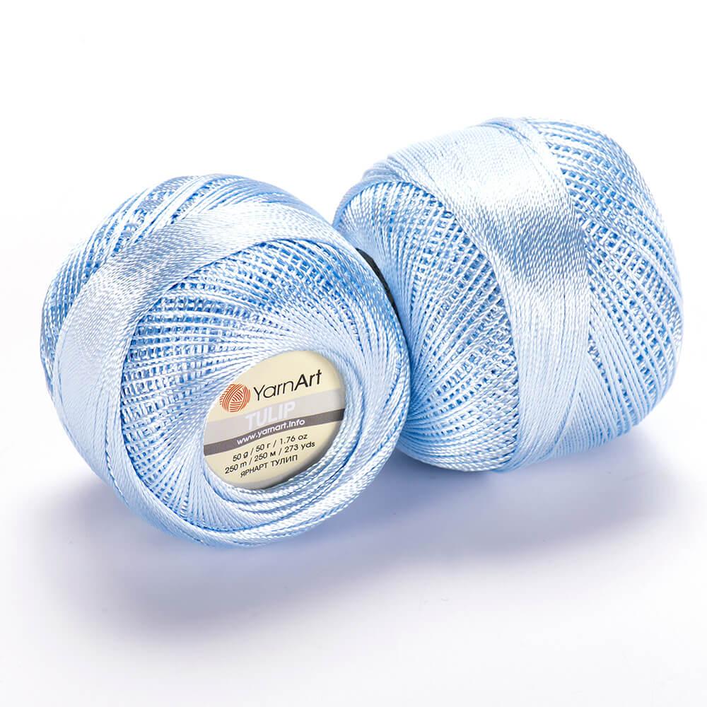 Пряжа Yarnart Tulip № 407 блакитний (Ярнарт Туліп), фото 1