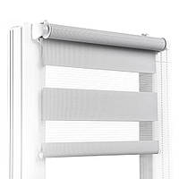 Роллеты День Ночь Жалюзи Рулонная штора День-Ночь Светло-серая