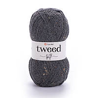 YarnArt TWEED (Твід) № 225 сірий (Пряжа напіввовняна, нитки для в'язання)