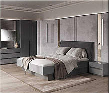 Шафа Тео 2Д3Ш 2105х896х547мм Антрацит мат/графіт мат Миро-Марк, фото 5