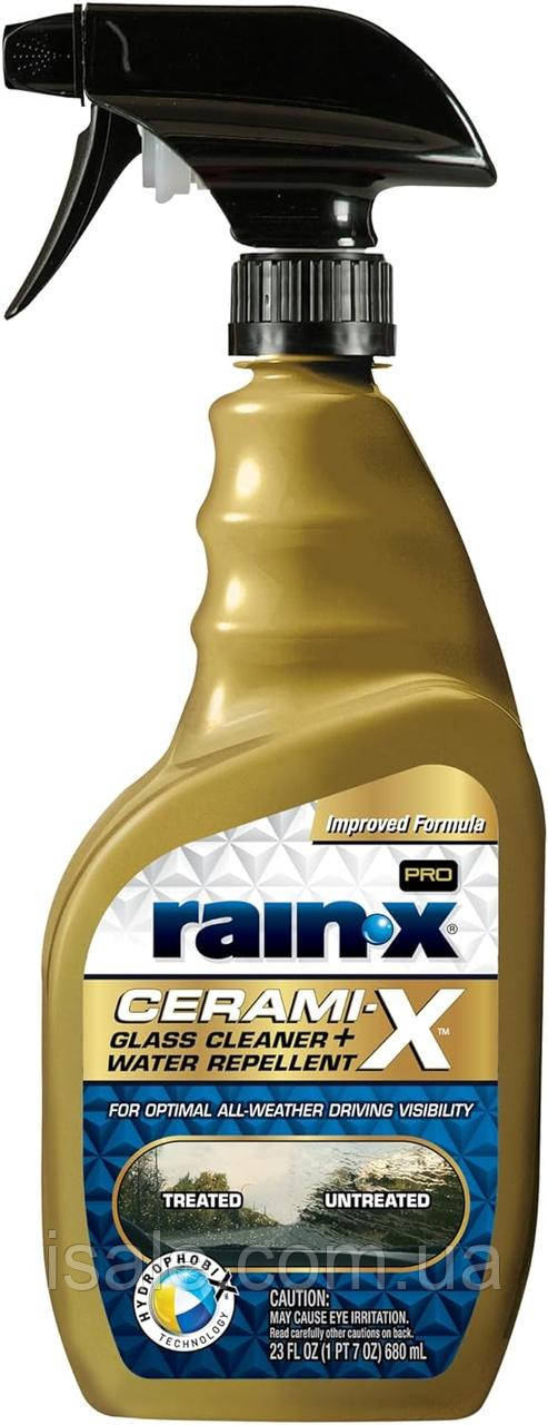 Очисник для скла антидощ Rain-X Cerami-X 2-in-1 Glass Cleaner + Rain Repellent 680 мл (630177SRP), фото 1