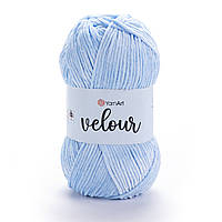 Yarnart VELOUR (Велюр) № 851 блакитний (Пряжа, нитки для в'язання)