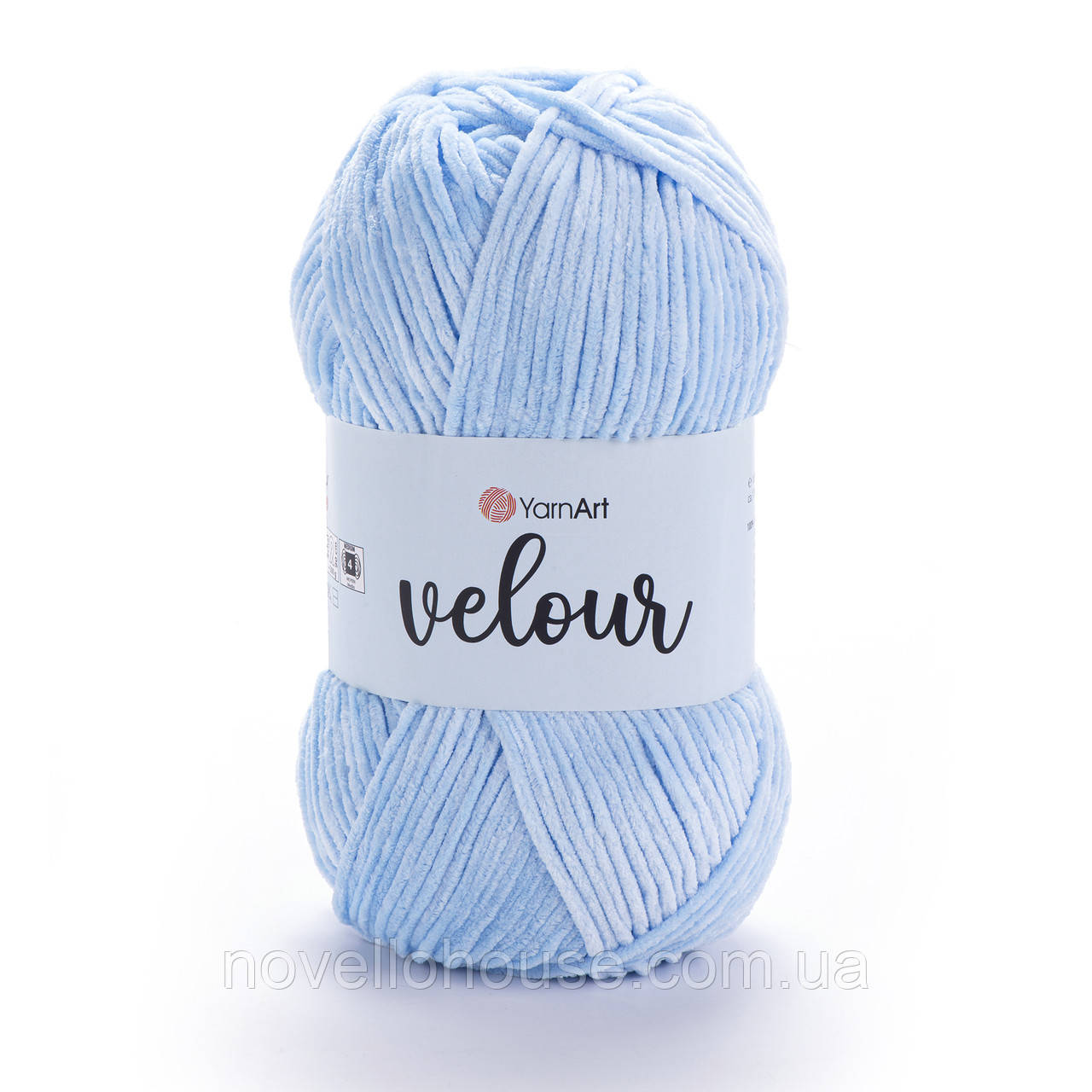 Yarnart VELOUR (Велюр) № 851 блакитний (Пряжа, нитки для в'язання)