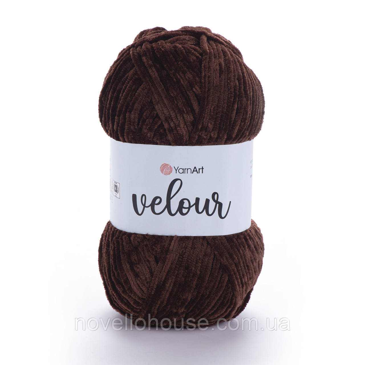 Yarnart VELOUR (Велюр) № 852 коричневий (Пряжа, нитки для в'язання)