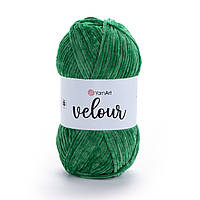 Yarnart VELOUR (Велюр) № 856 зелений (Пряжа, нитки для в'язання)