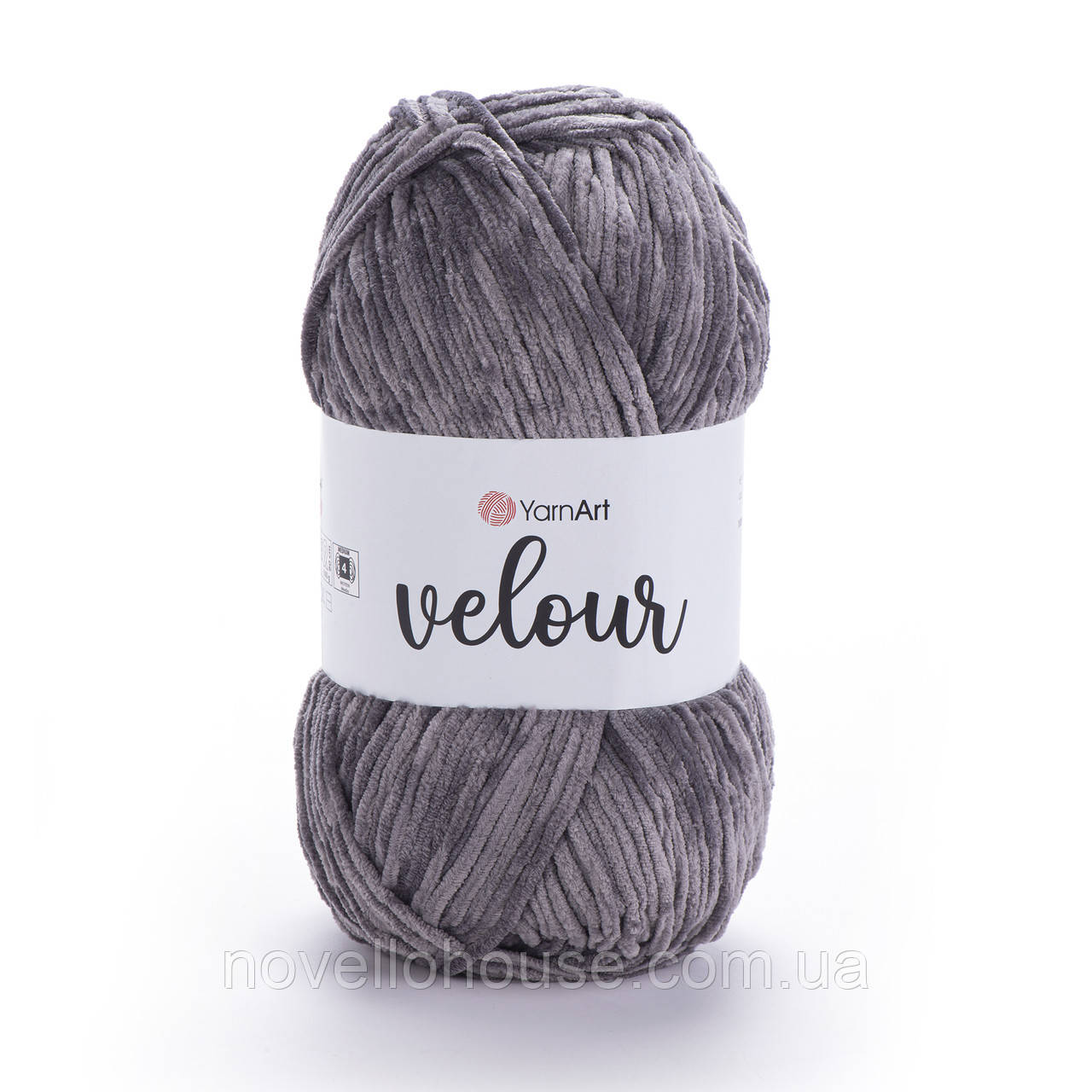 Yarnart VELOUR (Велюр) № 858 сірий (Пряжа, нитки для в'язання)