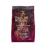 Чорний шоколад 55% у формі калет Delice D'or (Р512) - 500 грам