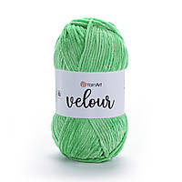 Yarnart VELOUR (Велюр) № 861 зелений (Пряжа, нитки для в'язання)
