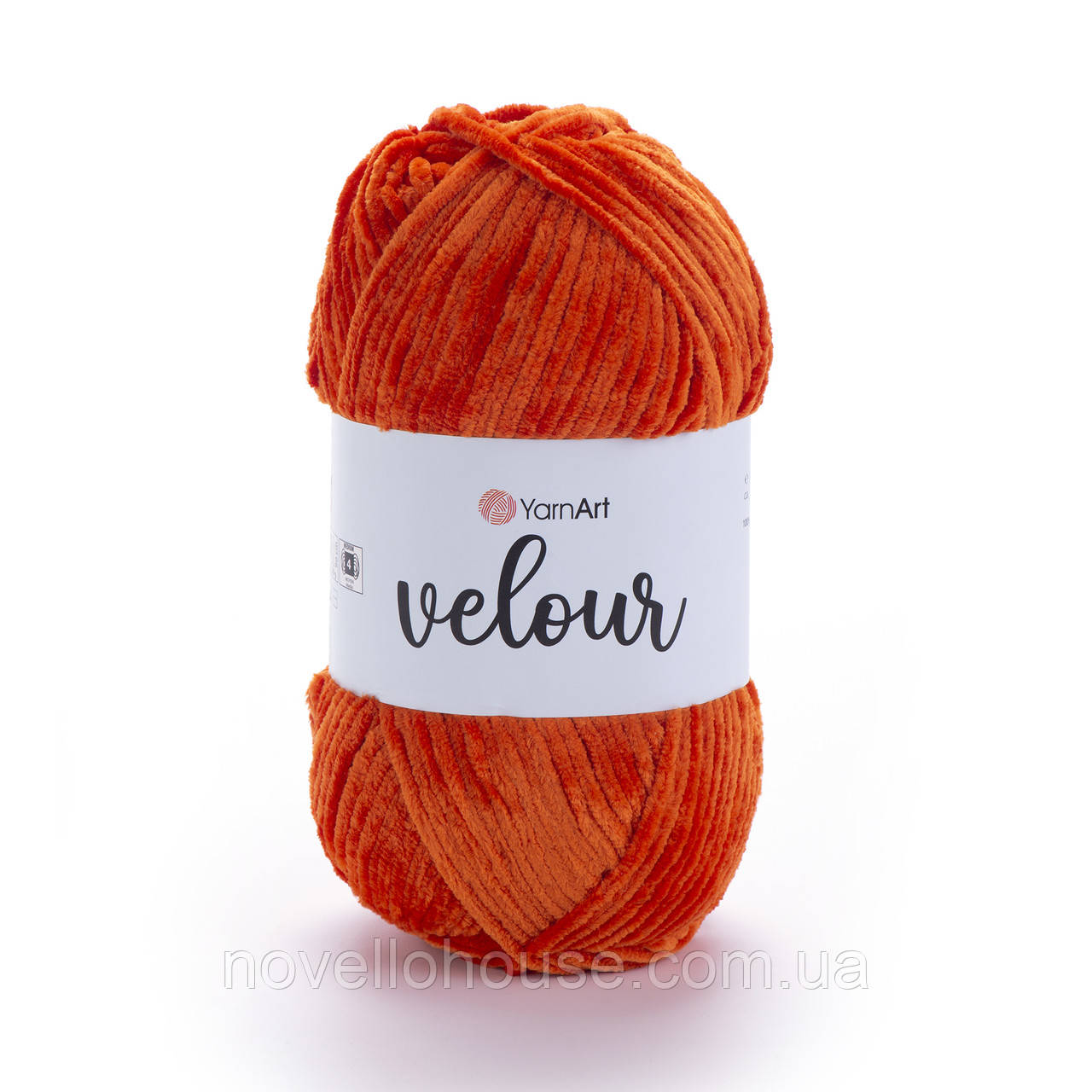 Yarnart VELOUR (Велюр) № 865 помаранчевий (Пряжа, нитки для в'язання)