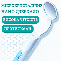 Стоматологічне дзеркало з LED підсвічуванням дзеркальце для зубів ZK 2358L ротове оглядове бездоганного огляду ZK 2358L, фото 5