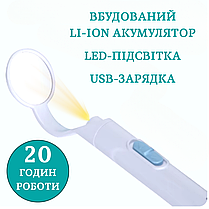 Стоматологічне дзеркало з LED підсвічуванням дзеркальце для зубів ZK 2358L ротове оглядове бездоганного огляду ZK 2358L, фото 4