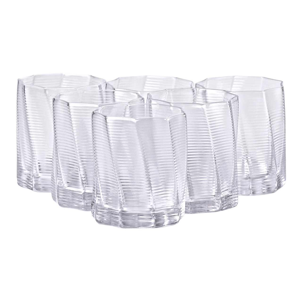 Набір із шести склянок об'ємом 300 мл для лимонаду, соку та коктейлів HP-16-15, фото 1