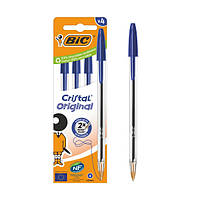 /Комплект ручок Cristal синя 04 мм 4 шт. у пакуванні