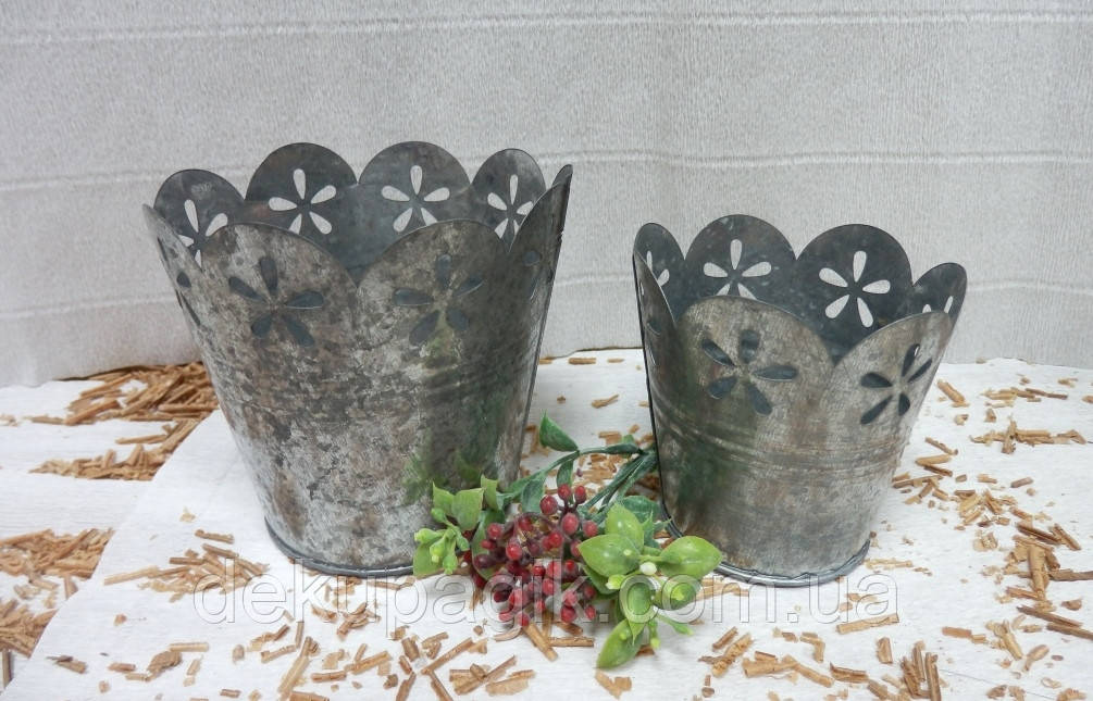 Кашпо Ажур-1 металеве мале, фото 1