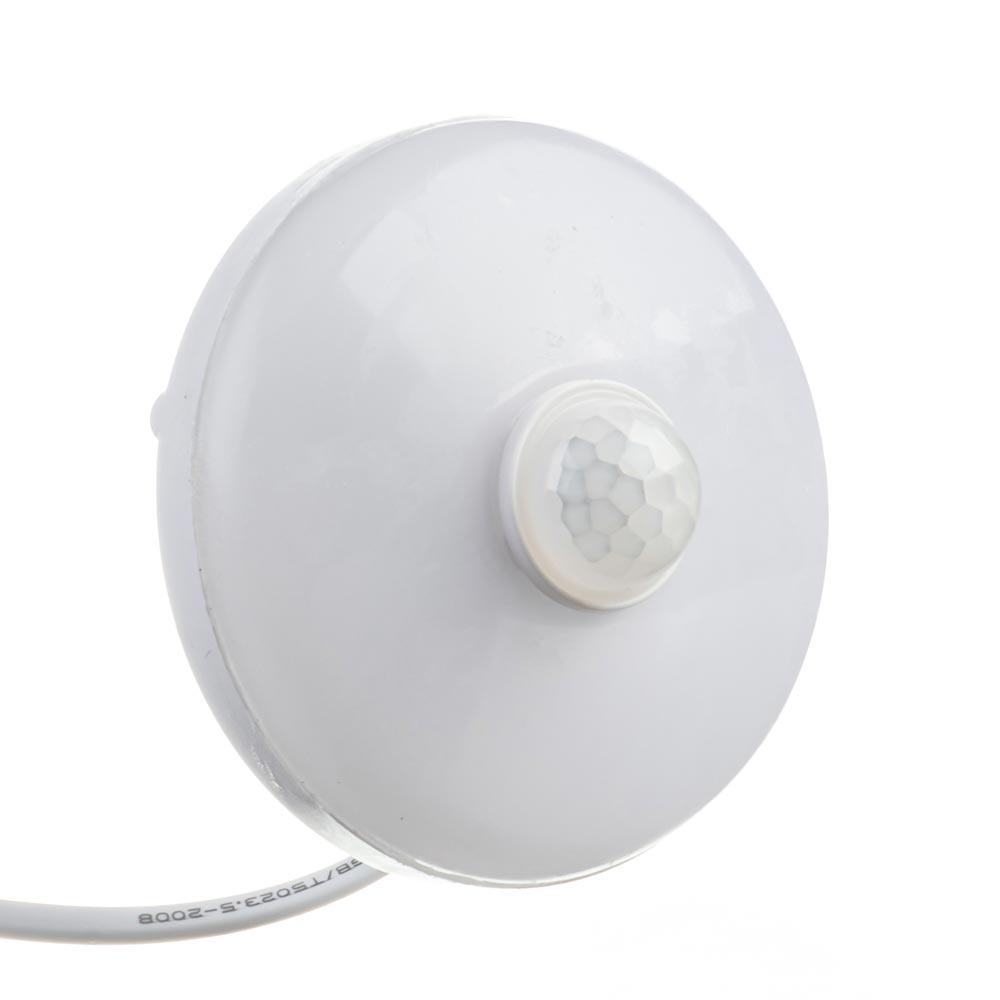 Світлодіодний LED світильник з датчиком руху 13W, 5000K, IP40, накладний, круглий