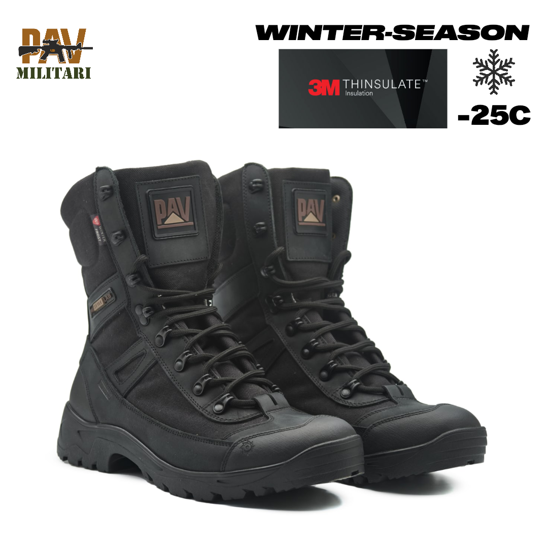 Берці Зимові PAV 808 Чорні, фото 1