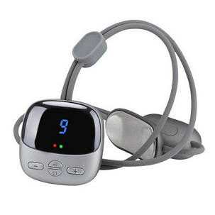 Навісний пульсуючий розумний масажер для шиї Smart Hanging Neck Сріблястий, фото 1