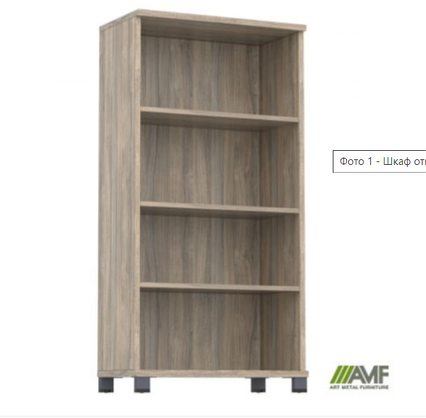 Шафа відкрита SIG-12 (800Х420Х1600ММ)БЛЕКВУД ЯЧМЕННИЙ 000047430