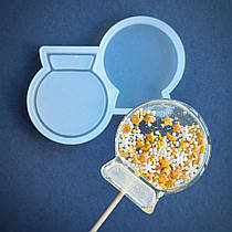 Силіконовий молд для льодяників "Шар-брязкальце"